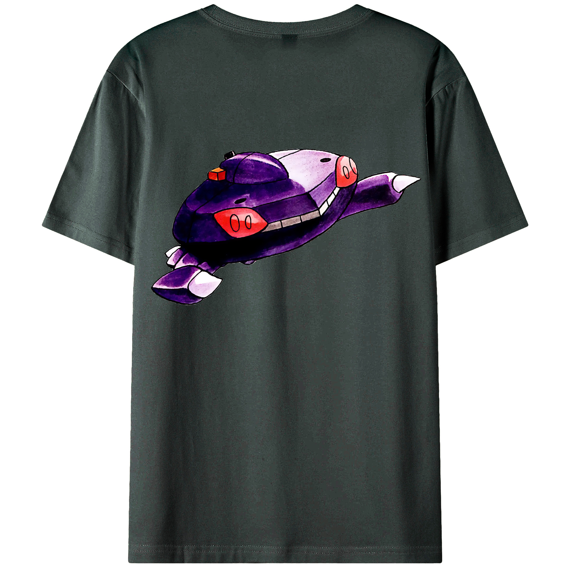 （画像用） ポケットモンスター Pokémon 綿100％ メンズ半袖Tシャツ（バックプリント） 通気性